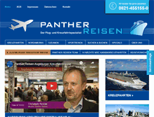 Tablet Screenshot of panther-reisen.de